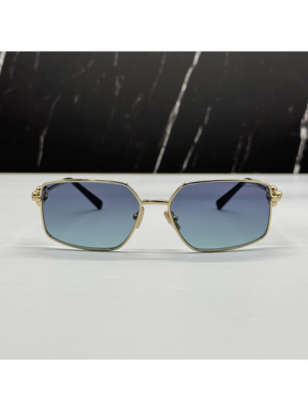 Tiffany & Co TF3111 62029S Blue Gold Women Sunglasses Authentic NEW - Picture 4 of 12